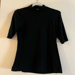 Banana Republic mock turtle neck short sleeve.